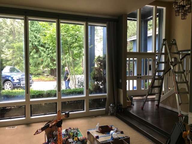 window washing inside home where it is too difficult to reach