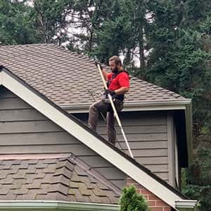 safe and professional roof cleaning