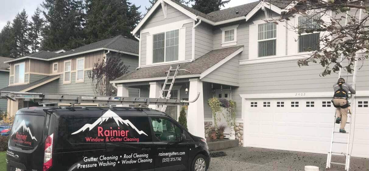 Rainier Window, Roof Cleaning, Moss Removal and Gutter Cleaning | Bellevue Gutter Cleaning